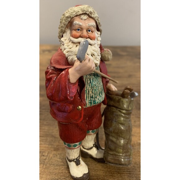 Kurt Adler "Par For The Claus" Golfing Santa Christmas Figure Fabriche KSA - Picture 2 of 6
